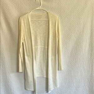 Chico's Cream Long Cardigan